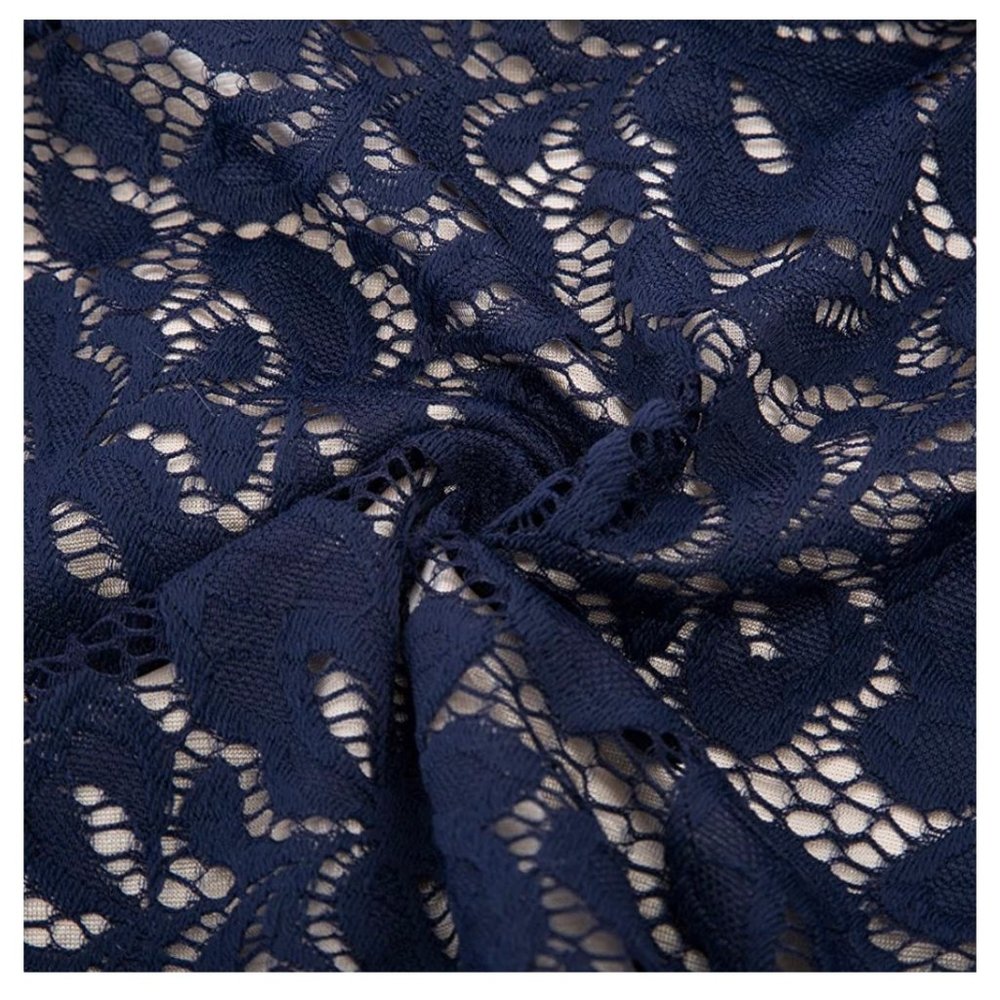 NEW XXL Blue Lace Sleeveless Ruched Blouse NWT - Picture 7 of 8